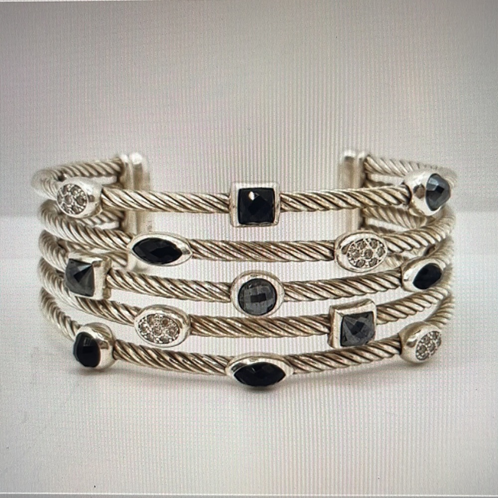 David Yurman five row confetti bracelet